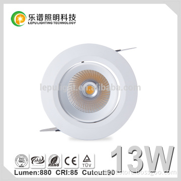 Lava recessed aluminum 13w cob lighting downlight IP44 waterproof